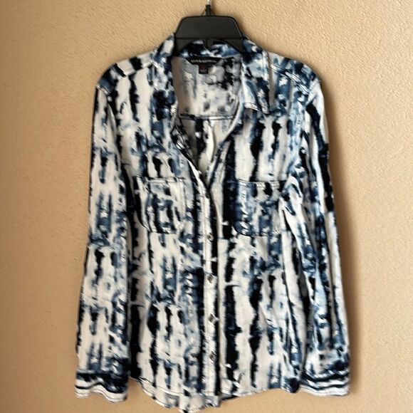❤️Rock & Republic Women’s Tie Dye Button Down - Picture 1 of 5